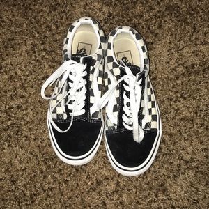 checkered vans